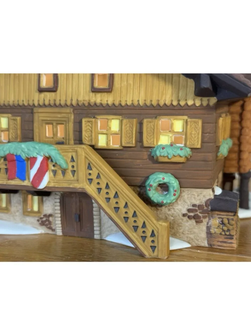 Department 56 Alpine Village KAMM HAUS Porcelain Christmas Village VERY CLEAN